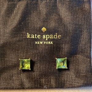 Kate Spade Lime Green Square Earrings